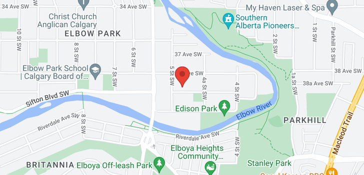 map of 330 39 Avenue SW